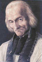 12kb jpg Saint John Mary Baptiste Vianney portrait painting, artist unknown